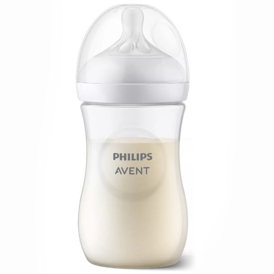 Slika Avent Natural Response, steklenička s silikonskim cucljem 3 - srednji pretok 1+ mesecev (260 ml)