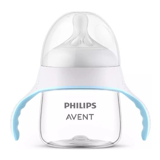 Slika Avent Natural Response, lonček s silikonskim cucljem z ročaji (125 ml)