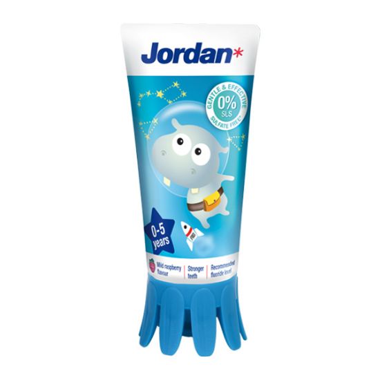 Slika Jordan Kids, zobna pasta za otroke 0-5 let (500 ppm F) - 50 ml