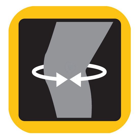 Slika Futuro Sport, snemljiva bandaža za koleno - črna (1 bandaža)