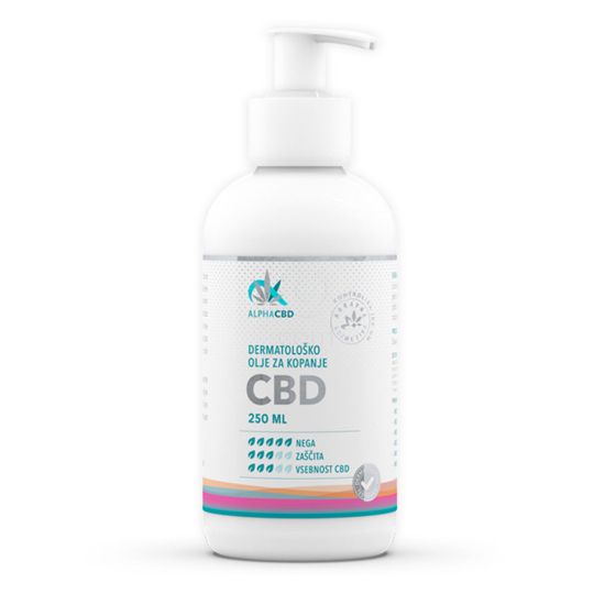 Slika Favn Alpha CBD, dermatološko olje za kopanje (250 ml)