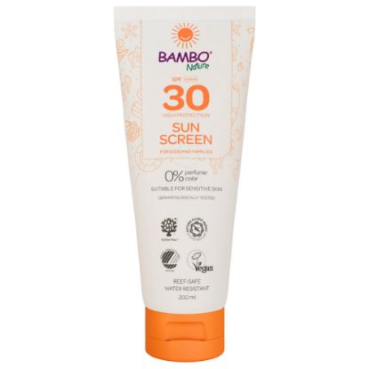 Slika Bambo Nature Sunscreen, losjon za zaščito kože pred soncem - ZF30 (200 ml)