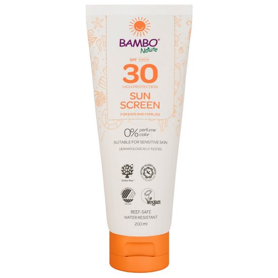 Slika Bambo Nature Sunscreen, losjon za zaščito kože pred soncem - ZF30 (200 ml)