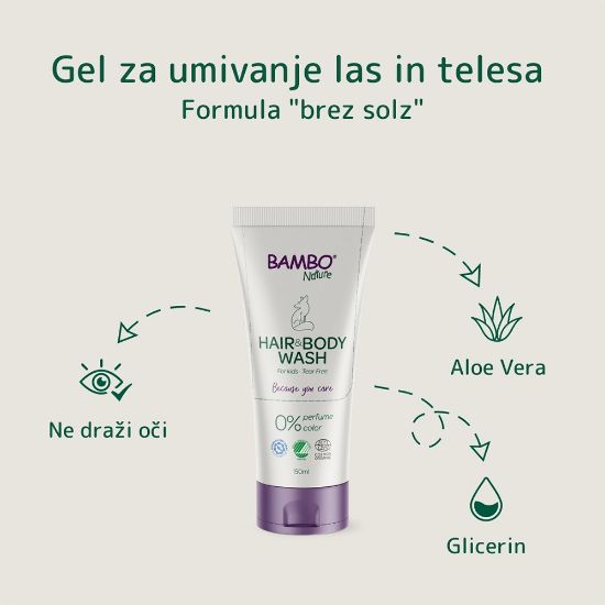 Slika Bambo Nature, otroški gel za umivanje telesa in las (150 ml)
