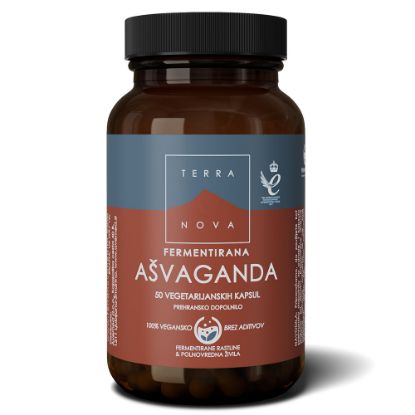 Slika Terranova fermentirana Ašvaganda, kapsule (50 kapsul)